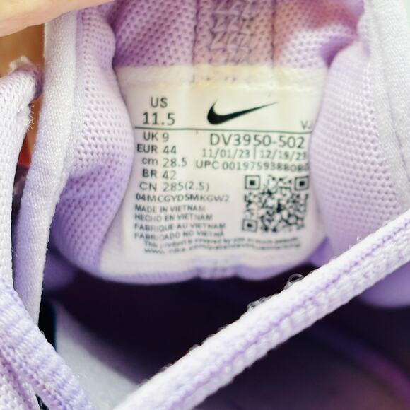 Nike Shoes Womens 11.5 Purple Free Metcon 5 Lace Up Training Athletic Sneakers - Picture 9 of 10